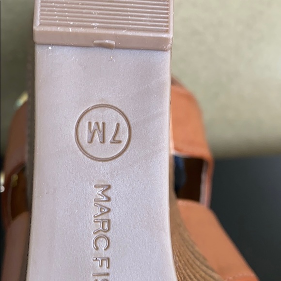 Marc Fisher Tan Wedge Sandals - Picture 5 of 8